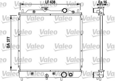 Radiators, Motora dzesēšanas sistēma VALEO 731646