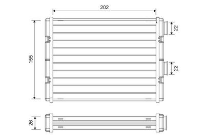 Теплообменник, отопление салона VALEO 811592