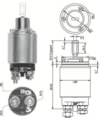 Ievilcējrelejs, Starteris MAGNETI MARELLI 940113050098