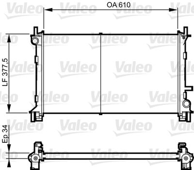 Radiators, Motora dzesēšanas sistēma VALEO 732735