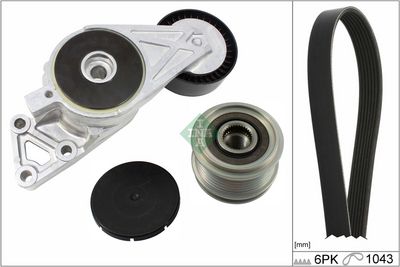 Ķīļrievu siksnu komplekts Schaeffler INA 529 0429 20