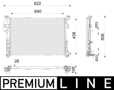 Radiators, Motora dzesēšanas sistēma MAHLE CR 2786 000P