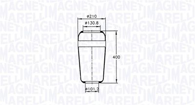 Pneimoatsperes spilvens, Pneimopiekare MAGNETI MARELLI 030607020021