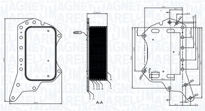 масляный радиатор, двигательное масло MAGNETI MARELLI 350300005900