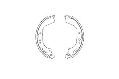 Bremžu loku komplekts KAVO PARTS KBS-7435