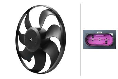 Вентилятор, охлаждение двигателя HELLA 8EW 366 420-281