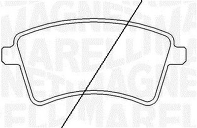 Bremžu uzliku kompl., Disku bremzes MAGNETI MARELLI 363916060662