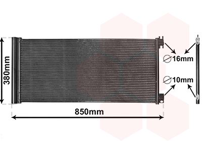 Конденсатор, кондиционер VAN WEZEL 43015702
