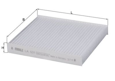 Filtrs, Salona telpas gaiss KNECHT LA 531