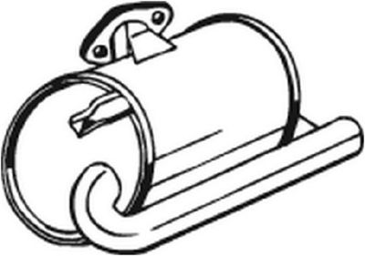 Izplūdes gāzu trokšņa slāpētājs (pēdējais) BOSAL 229-683