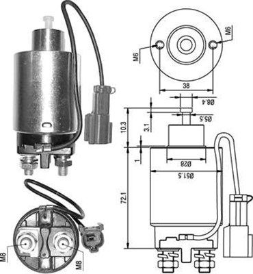 Ievilcējrelejs, Starteris MAGNETI MARELLI 940113050285