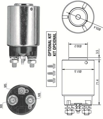 Ievilcējrelejs, Starteris MAGNETI MARELLI 940113050317
