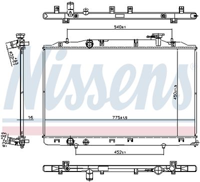 Radiators, Motora dzesēšanas sistēma NISSENS 606823