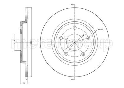 Тормозной диск METELLI 23-1382C