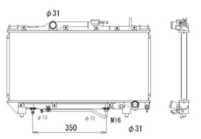Радиатор, охлаждение двигателя NRF 503968