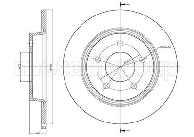 Тормозной диск METELLI 23-0750C