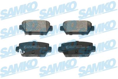 Комплект тормозных колодок, дисковый тормоз SAMKO 5SP2231
