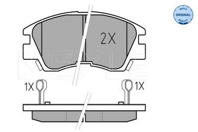 Комплект тормозных колодок, дисковый тормоз MEYLE 0252137316W