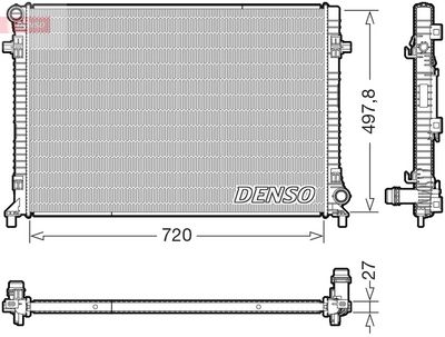 Radiators, Motora dzesēšanas sistēma DENSO DRM32062