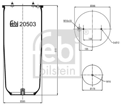Lõõts,õhkvedrustus FEBI BILSTEIN 20503