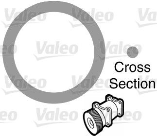 VALEO 509154 Blīve, Dzesēšanas sķidruma cauruļvads