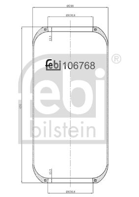 Pneimoatsperes spilvens, Pneimopiekare FEBI BILSTEIN 106768