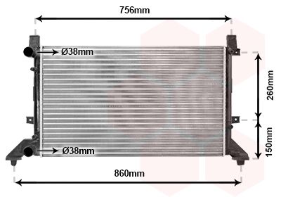 Radiators, Motora dzesēšanas sistēma VAN WEZEL 58002155