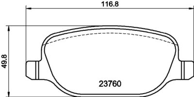 HELLA PAGID 8DB355018771 Bremžu uzliku kompl