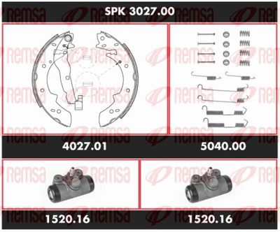 Bremžu komplekts, Trumuļu bremzes REMSA SPK 3027.00