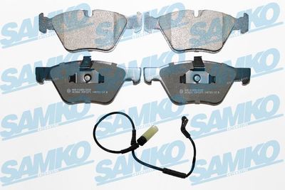 Комплект тормозных колодок, дисковый тормоз SAMKO 5SP1271A