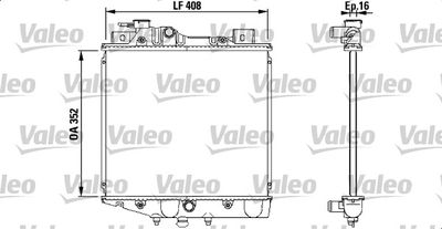Radiators, Motora dzesēšanas sistēma VALEO 731856