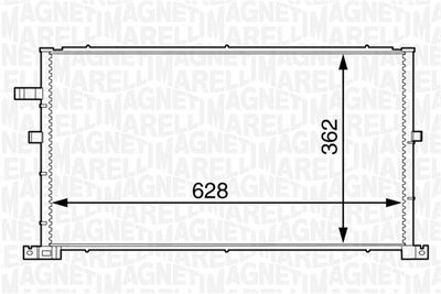 Конденсатор, кондиционер MAGNETI MARELLI 350203607000
