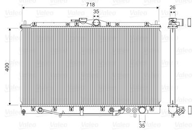 Radiators, Motora dzesēšanas sistēma VALEO 734131