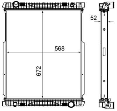 Radiators, Motora dzesēšanas sistēma MAHLE CR 2089 000P