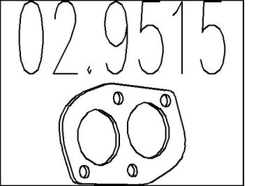 Прокладка, труба выхлопного газа MTS 02.9515