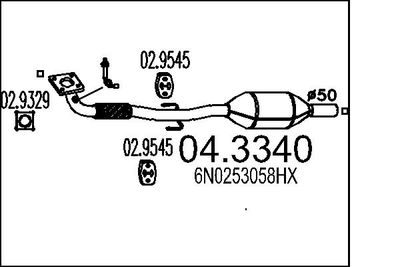 Katalizators MTS 04.3340