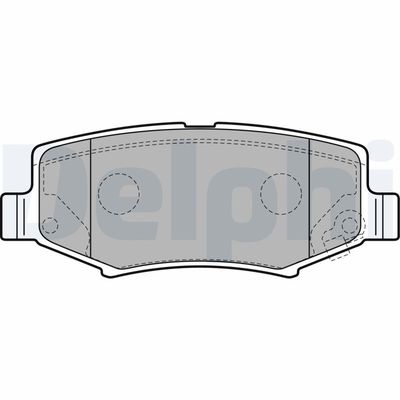 Комплект тормозных колодок, дисковый тормоз DELPHI LP2172