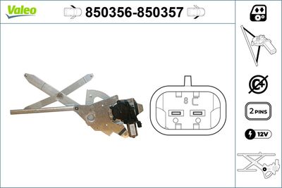 Стеклоподъемник VALEO 850356