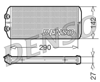 Теплообменник, отопление салона DENSO DRR07005
