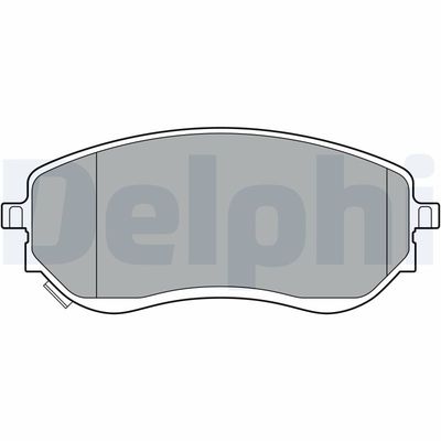 Комплект тормозных колодок, дисковый тормоз DELPHI LP3401