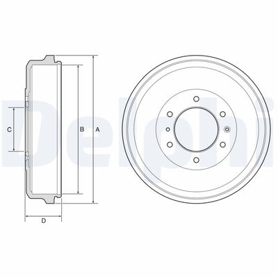 Bremžu trumulis DELPHI BF573
