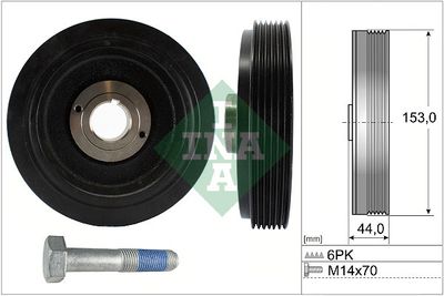 Комплект ременных шкивов, коленчатый вал Schaeffler INA 544 0042 20