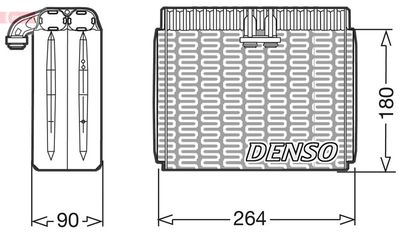 Испаритель, кондиционер DENSO DEV01010