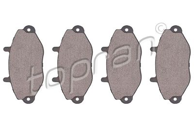 Комплект тормозных колодок, дисковый тормоз TOPRAN 300 637