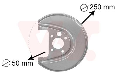 Dubļu sargs, Bremžu disks VAN WEZEL 5888374