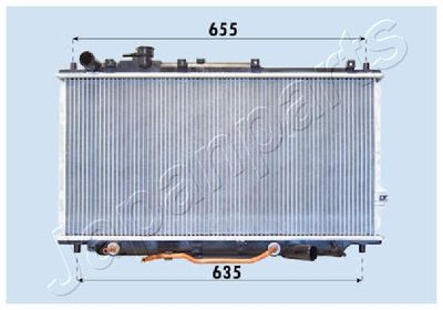 Radiators, Motora dzesēšanas sistēma JAPANPARTS RDA333007