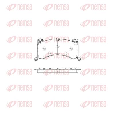 Bremžu uzliku kompl., Disku bremzes REMSA 1916.00