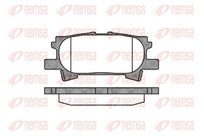 Bremžu uzliku kompl., Disku bremzes REMSA 1040.00