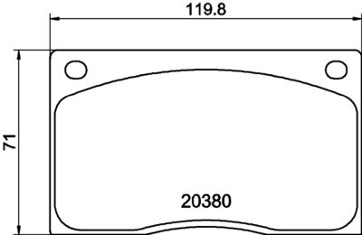 Bremžu uzliku kompl., Disku bremzes HELLA PAGID 8DB 355 009-611