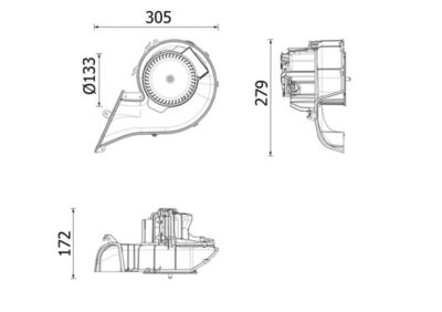 Salona ventilators MAHLE AB 348 000P